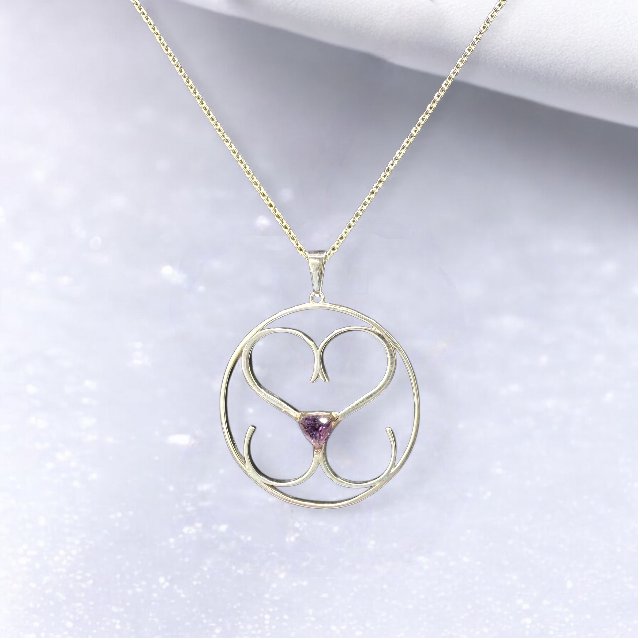 Unity Starlight Silver Necklace – Amethyst